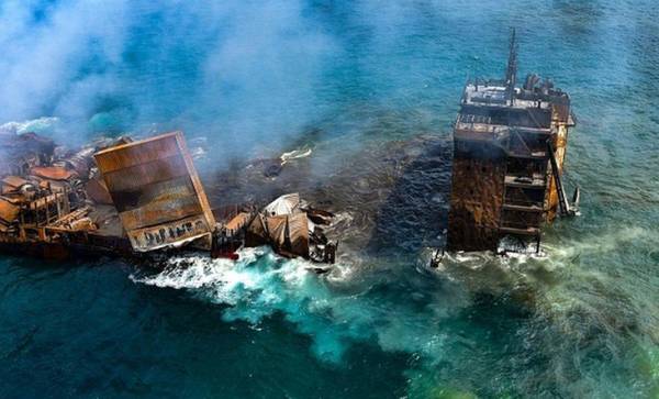 Insurers of burnt container ship make interim payment to Sri Lanka for cleanup, compensation
