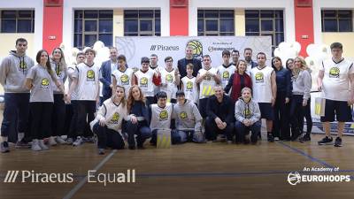 H &Pi;&epsilon;&iota;&rho;&alpha;&iota;ώ&sigmaf; &kappa;&alpha;&iota; o &Omicron;&rho;&gamma;&alpha;&nu;&iota;&sigma;&mu;ό&sigmaf; Eurohoops &sigma;&upsilon;&nu;&epsilon;&chi;ί&zeta;&omicron;&upsilon;&nu; &tau;&omicron; &pi;&rho;ό&gamma;&rho;&alpha;&mu;&mu;&alpha; Equall Hoops &gamma;&iota;&alpha; &delta;&epsilon;ύ&tau;&epsilon;&rho;&eta; &chi;&rho;&omicron;&nu;&iota;ά &sigma;&tau;&eta;&nu; &Alpha;&theta;ή&nu;&alpha;