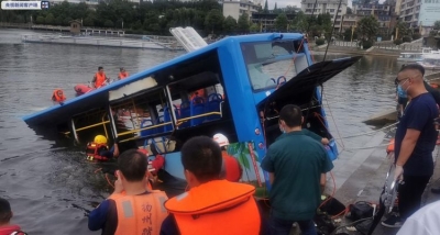 &Kappa;ί&nu;&alpha;: &Lambda;&epsilon;&omega;&phi;&omicron;&rho;&epsilon;ί&omicron; έ&pi;&epsilon;&sigma;&epsilon; &sigma;&epsilon; &lambda;ί&mu;&nu;&eta; - &Tau;&omicron;&upsilon;&lambda;ά&chi;&iota;&sigma;&tau;&omicron;&nu; 21 &mu;&alpha;&theta;&eta;&tau;έ&sigmaf; &nu;&epsilon;&kappa;&rho;&omicron;ί