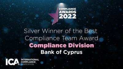 &Tau;&rho;ά&pi;&epsilon;&zeta;&alpha; &Kappa;ύ&pi;&rho;&omicron;&upsilon;: &Delta;&iota;&epsilon;&theta;&nu;έ&sigmaf; &Alpha;&rho;&gamma;&upsilon;&rho;ό &Beta;&rho;&alpha;&beta;&epsilon;ί&omicron; &sigma;&tau;&omicron; Best Compliance Team for 2022