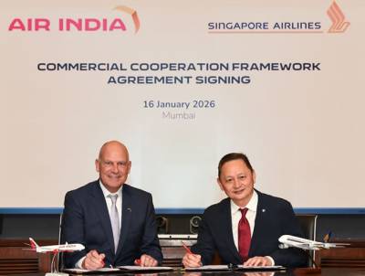 Air India &amp; Singapore Airlines: &Upsilon;&pi;&omicron;&gamma;&rho;&alpha;&phi;ή &epsilon;&mu;&pi;&omicron;&rho;&iota;&kappa;ή&sigmaf; &sigma;&upsilon;&mu;&phi;&omega;&nu;ί&alpha;&sigmaf; &gamma;&iota;&alpha; &delta;&iota;&epsilon;&rho;&epsilon;ύ&nu;&eta;&sigma;&eta; &tau;&eta;&sigmaf; &sigma;&upsilon;&nu;&delta;&epsilon;&sigma;&iota;&mu;ό&tau;&eta;&tau;&alpha;&sigmaf; &mu;&epsilon;&tau;&alpha;&xi;ύ &Sigma;&iota;&gamma;&kappa;&alpha;&pi;&omicron;ύ&rho;&eta;&sigmaf; &kappa;&alpha;&iota; &Iota;&nu;&delta;ί&alpha;&sigmaf;