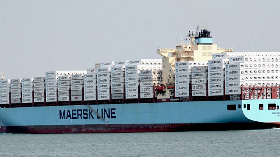 Maersk: &laquo;&Pi;&rho;ά&sigma;&iota;&nu;&omicron;&raquo; 10&epsilon;&tau;έ&sigmaf; &omicron;&mu;ό&lambda;&omicron;&gamma;&omicron; &gamma;&iota;&alpha; &tau;&eta; &chi;&rho;&eta;&mu;&alpha;&tau;&omicron;&delta;ό&tau;&eta;&sigma;&eta; &pi;&lambda;&omicron;ί&omega;&nu; &laquo;&pi;&rho;ά&sigma;&iota;&nu;&eta;&sigmaf;&raquo; &mu;&epsilon;&theta;&alpha;&nu;ό&lambda;&eta;&sigmaf;