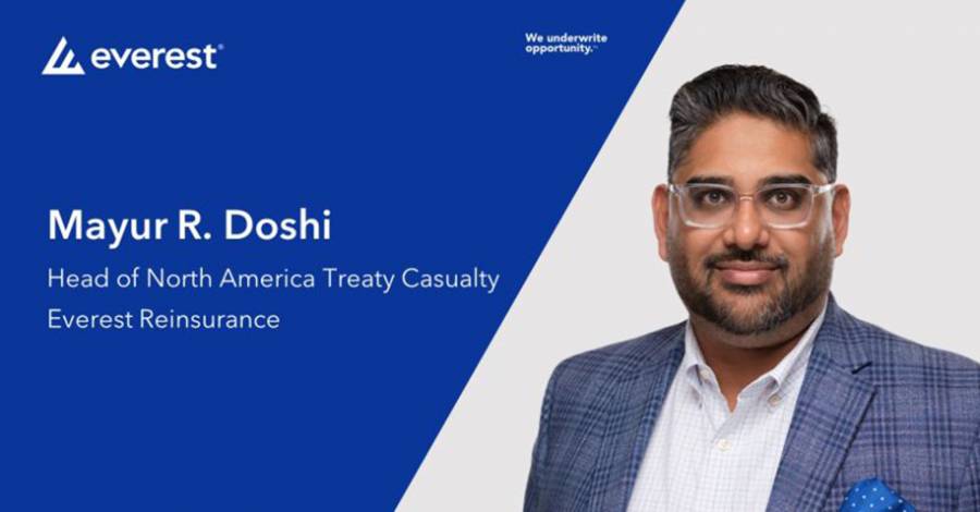 Everest Reinsurance Names Mayur Doshi Head of North America Treaty Casualty