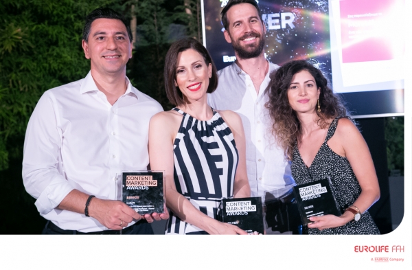 Eurolife FFH: &Tau;&rho;&iota;&pi;&lambda;ή &delta;&iota;ά&kappa;&rho;&iota;&sigma;&eta; &sigma;&tau;&alpha; Content Marketing Awards 2021