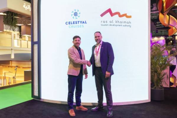 Celestyal: &Sigma;&upsilon;&mu;&phi;&omega;&nu;ί&alpha; &sigma;&upsilon;&nu;&epsilon;&rho;&gamma;&alpha;&sigma;ί&alpha;&sigmaf; &mu;&epsilon; &tau;&omicron;&nu; &Omicron;&rho;&gamma;&alpha;&nu;&iota;&sigma;&mu;ό &Tau;&omicron;&upsilon;&rho;&iota;&sigma;&tau;&iota;&kappa;ή&sigmaf; &Alpha;&nu;ά&pi;&tau;&upsilon;&xi;&eta;&sigmaf; &tau;&omicron;&upsilon; Ras Al Khaimah