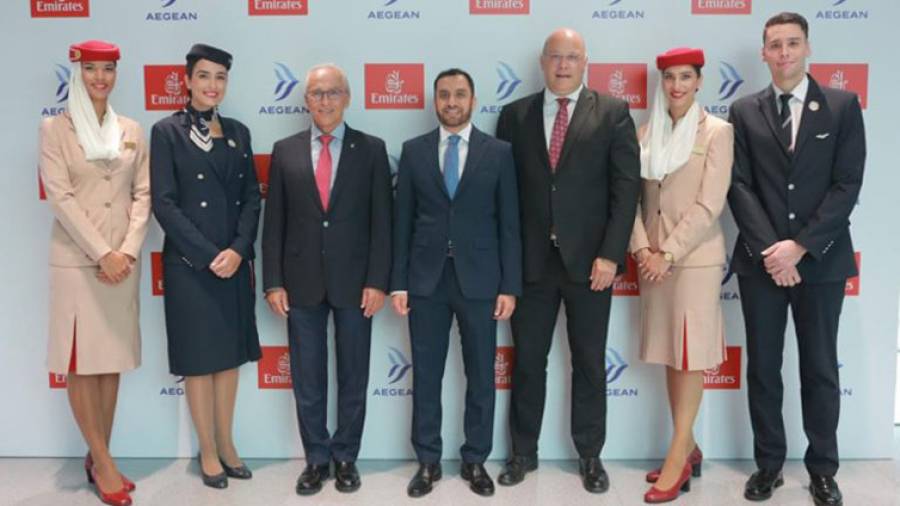 AEGEAN &kappa;&alpha;&iota; Emirates &epsilon;&pi;&epsilon;&kappa;&tau;&epsilon;ί&nu;&omicron;&upsilon;&nu; &tau;&eta; &sigma;&upsilon;&nu;&epsilon;&rho;&gamma;&alpha;&sigma;ί&alpha; &tau;&omicron;&upsilon;&sigmaf; &gamma;&iota;&alpha; &pi;&tau;ή&sigma;&epsilon;&iota;&sigmaf; &kappa;&omicron;&iota;&nu;&omicron;ύ &kappa;&omega;&delta;&iota;&kappa;&omicron;ύ &pi;&rho;&omicron;&sigma;&theta;έ&tau;&omicron;&nu;&tau;&alpha;&sigmaf; &tau;&omicron; &delta;&rho;&omicron;&mu;&omicron;&lambda;ό&gamma;&iota;&omicron; &Alpha;&theta;ή&nu;&alpha; ‑ &Nu;έ&alpha; &Upsilon;ό&rho;&kappa;&eta;