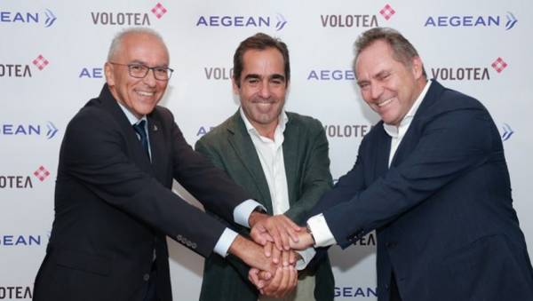 Aegean: &Epsilon;&xi;&alpha;&gamma;ό&rho;&alpha;&sigma;&epsilon; &pi;&omicron;&sigma;&omicron;&sigma;&tau;ό &tau;&eta;&sigmaf; Volotea