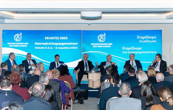 &Epsilon;&pi;&iota;&tau;&upsilon;&chi;&eta;&mu;έ&nu;&omicron; &tau;&omicron; debate &tau;&omicron;&upsilon; &Epsilon;.&Epsilon;.&Alpha;. &sigma;&chi;&epsilon;&tau;&iota;&kappa;ά &mu;&epsilon; &tau;&iota;&sigmaf; &theta;έ&sigma;&epsilon;&iota;&sigmaf; &tau;&omega;&nu; &kappa;&omicron;&mu;&mu;ά&tau;&omega;&nu; &gamma;&iota;&alpha; &tau;&eta;&nu; &epsilon;&pi;&iota;&chi;&epsilon;&iota;&rho;&eta;&mu;&alpha;&tau;&iota;&kappa;ό&tau;&eta;&tau;&alpha; &kappa;&alpha;&iota; &tau;&eta;&nu; &omicron;&iota;&kappa;&omicron;&nu;&omicron;&mu;ί&alpha;