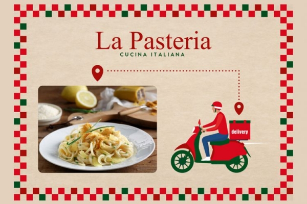 La Pasteria: &Sigma;&upsilon;&nu;&epsilon;&rho;&gamma;&alpha;&sigma;ί&alpha; &mu;&epsilon; e-food &kappa;&alpha;&iota; Wolt