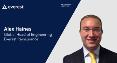 Alex Haines Joins Everest as Reinsurance Global Head of Engineering