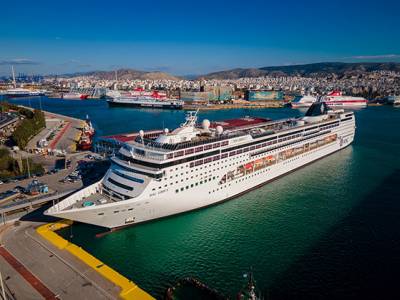 MSC LIRICA: &Mu;&epsilon; home port &tau;&omicron;&nu; &Pi;&epsilon;&iota;&rho;&alpha;&iota;ά&nbsp;&epsilon;&nu;&iota;&sigma;&chi;ύ&epsilon;&iota; &tau;&eta;&nu; &pi;&alpha;&rho;&omicron;&upsilon;&sigma;ί&alpha; &tau;&eta;&sigmaf; MSC Cruises &sigma;&tau;&eta;&nu; &Alpha;&nu;. &Mu;&epsilon;&sigma;ό&gamma;&epsilon;&iota;&omicron;
