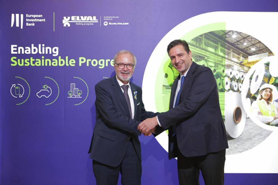 Greece: EIB and Elval, the Aluminium Rolling Division of ElvalHalcor, announce new &euro;75 million financing agreement to enable sustainable progress