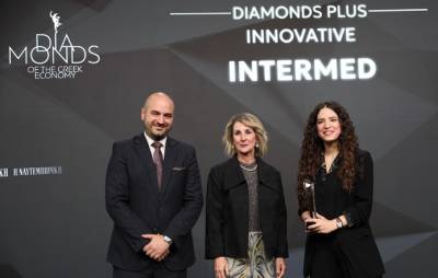 &Eta; InterMed &ldquo;Innovative Company&rdquo; &sigma;&tau;&alpha; Diamonds of the Greek Economy