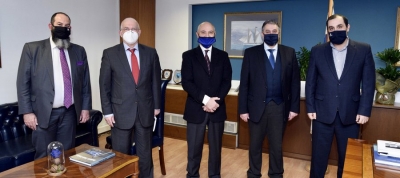 &Sigma;&upsilon;&nu;ά&nu;&tau;&eta;&sigma;&eta; &upsilon;&phi;&upsilon;&pi;&omicron;&upsilon;&rho;&gamma;&omicron;ύ &Nu;&alpha;&upsilon;&tau;&iota;&lambda;ί&alpha;&sigmaf; &Kappa;. &Kappa;&alpha;&tau;&sigma;&alpha;&phi;ά&delta;&omicron;&upsilon; &mu;&epsilon; &tau;&omicron;&nu; &Pi;&rho;ό&epsilon;&delta;&rho;&omicron; &tau;&omicron;&upsilon; &Epsilon;&Beta;&Epsilon;&Pi; &Beta;. &Kappa;&omicron;&rho;&kappa;ί&delta;&eta;