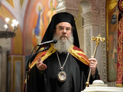 &Theta;&epsilon;&tau;&iota;&kappa;ό&sigmaf; &sigma;&tau;&omicron;&nu; &kappa;&omicron;&rho;&omega;&nu;&omicron;ϊό &omicron; &Mu;&eta;&tau;&rho;&omicron;&pi;&omicron;&lambda;ί&tau;&eta;&sigmaf; &Iota;&epsilon;&rho;&iota;&sigma;&sigma;&omicron;ύ &Theta;&epsilon;ό&kappa;&lambda;&eta;&tau;&omicron;&sigmaf;