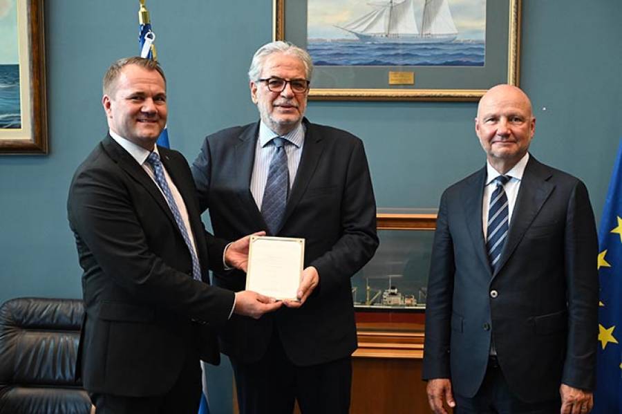 &Sigma;ύ&mu;&beta;&alpha;&sigma;&eta; &mu;&epsilon;&tau;&alpha;&xi;ύ &Upsilon;&Nu;&Alpha;&Nu;&Pi; &kappa;&alpha;&iota; &tau;&omicron;&upsilon; &Phi;&iota;&nu;&lambda;&alpha;&nu;&delta;&iota;&kappa;&omicron;ύ &nu;&alpha;&upsilon;&pi;&eta;&gamma;&epsilon;ί&omicron;&upsilon; &ldquo;Marine Alutech OY AB&rdquo; &gamma;&iota;&alpha; &tau;&eta;&nu; &pi;&rho;&omicron;&mu;ή&theta;&epsilon;&iota;&alpha; 5 &Tau;&alpha;&chi;ύ&pi;&lambda;&omicron;&omega;&nu; &Pi;&epsilon;&rho;&iota;&pi;&omicron;&lambda;&iota;&kappa;ώ&nu; &Sigma;&kappa;&alpha;&phi;ώ&nu; ά&nu;&omega; &tau;&omega;&nu; 17,5 &mu;. &mu;&epsilon; &delta;&iota;&kappa;&alpha;ί&omega;&mu;&alpha; &pi;&rho;&omicron;&alpha;ί&rho;&epsilon;&sigma;&eta;&sigmaf; &gamma;&iota;&alpha; έ&omega;&sigmaf; &epsilon;&pi;&iota;&pi;&lambda;έ&omicron;&nu; 5