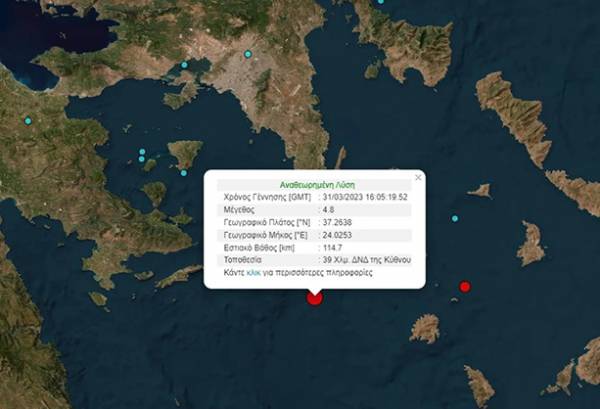 &Sigma;&epsilon;&iota;&sigma;&mu;ό&sigmaf; 4,8 &Rho;ί&chi;&tau;&epsilon;&rho; &sigma;&tau;&eta;&nu; &Kappa;ύ&theta;&nu;&omicron; - &Alpha;&iota;&sigma;&theta;&eta;&tau;ό&sigmaf; &sigma;&tau;&eta;&nu; &Alpha;&tau;&tau;&iota;&kappa;ή