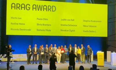 &Sigma;&tau;&eta;&nu; ARAG HELLAS &tau;&omicron; ARAG INTERNATIONAL AWARD HONOR