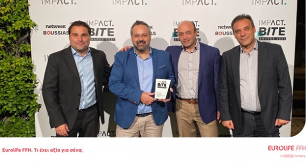 Silver Award &gamma;&iota;&alpha; &tau;&eta; Eurolife FFH &sigma;&tau;&alpha; Impact BITE Awards