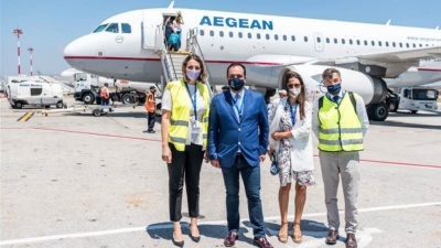 AEGEAN: Έ&nu;&alpha;&rho;&xi;&eta; &lambda;&epsilon;&iota;&tau;&omicron;&upsilon;&rho;&gamma;ί&alpha;&sigmaf; &tau;&eta;&sigmaf; &nu;έ&alpha;&sigmaf; &epsilon;&pi;&omicron;&chi;&iota;&kappa;ή&sigmaf; &beta;ά&sigma;&eta;&sigmaf; &sigma;&tau;&eta; &Mu;ύ&kappa;&omicron;&nu;&omicron;