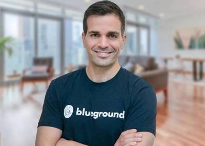 &Eta; Blueground &epsilon;&pi;&epsilon;&kappa;&tau;&epsilon;ί&nu;&epsilon;&tau;&alpha;&iota; &sigma;&tau;&eta;&nu; &Iota;&alpha;&pi;&omega;&nu;ί&alpha; - &Sigma;&upsilon;&mu;&phi;&omega;&nu;ί&alpha; franchise &mu;&epsilon; &tau;&eta; Mitsubishi Estate