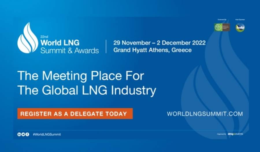 &Sigma;&tau;&eta;&nu; &Alpha;&theta;ή&nu;&alpha; &gamma;&iota;&alpha; &pi;&rho;ώ&tau;&eta; &phi;&omicron;&rho;ά &tau;&omicron; 22&omicron; World LNG Summit &amp; Awards