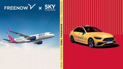 &Sigma;&upsilon;&nu;&epsilon;&rho;&gamma;&alpha;&sigma;ί&alpha; FREENOW &mu;&epsilon; &tau;&eta; SKY express &gamma;&iota;&alpha; &tau;&eta;&nu; &alpha;&pi;ό&lambda;&upsilon;&tau;&eta; &tau;&alpha;&xi;&iota;&delta;&iota;&omega;&tau;&iota;&kappa;ή &epsilon;&mu;&pi;&epsilon;&iota;&rho;ί&alpha;