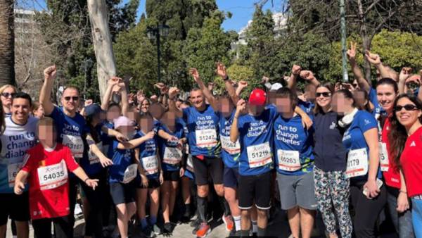 &Eta; &Omicron;&mu;ά&delta;&alpha; &tau;&eta;&sigmaf; Novo Nordisk Hellas &laquo;&Tau;&rho;έ&chi;&omicron;&upsilon;&mu;&epsilon; &gamma;&iota;&alpha; &nu;&alpha; &alpha;&lambda;&lambda;ά&xi;&omicron;&upsilon;&mu;&epsilon; &tau;&omicron;&nu; &Delta;&iota;&alpha;&beta;ή&tau;&eta; / Run to Change Diabetes&raquo; &sigma;&upsilon;&mu;&mu;&epsilon;&tau;&epsilon;ί&chi;&epsilon; &delta;&upsilon;&nu;&alpha;&mu;&iota;&kappa;ά &sigma;&tau;&omicron;&nu; &eta;&mu;&iota;&mu;&alpha;&rho;&alpha;&theta;ώ&nu;&iota;&omicron; &tau;&eta;&sigmaf; &Alpha;&theta;ή&nu;&alpha;&sigmaf;
