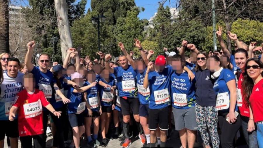&Eta; &Omicron;&mu;ά&delta;&alpha; &tau;&eta;&sigmaf; Novo Nordisk Hellas &laquo;&Tau;&rho;έ&chi;&omicron;&upsilon;&mu;&epsilon; &gamma;&iota;&alpha; &nu;&alpha; &alpha;&lambda;&lambda;ά&xi;&omicron;&upsilon;&mu;&epsilon; &tau;&omicron;&nu; &Delta;&iota;&alpha;&beta;ή&tau;&eta; / Run to Change Diabetes&raquo; &sigma;&upsilon;&mu;&mu;&epsilon;&tau;&epsilon;ί&chi;&epsilon; &delta;&upsilon;&nu;&alpha;&mu;&iota;&kappa;ά &sigma;&tau;&omicron;&nu; &eta;&mu;&iota;&mu;&alpha;&rho;&alpha;&theta;ώ&nu;&iota;&omicron; &tau;&eta;&sigmaf; &Alpha;&theta;ή&nu;&alpha;&sigmaf;