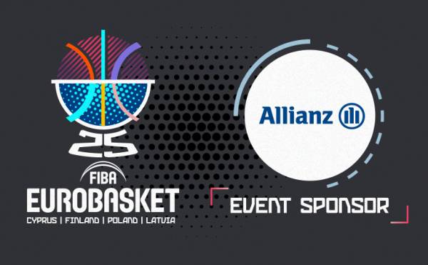 H Allianz &Kappa;ύ&pi;&rho;&omicron;&upsilon; &pi;&rho;ώ&tau;&eta; Main Event Sponsor &tau;&omicron;&upsilon; FIBA EuroBasket 2025