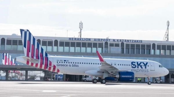 &Eta; &pi;&rho;ώ&tau;&eta; &tau;&iota;&mu;&eta;&tau;&iota;&kappa;ή &pi;&tau;ή&sigma;&eta; &gamma;&iota;&alpha; &tau;&omicron; Airbus A320neo &tau;&eta;&sigmaf; SKY express &sigma;&tau;&omicron; &Eta;&rho;ά&kappa;&lambda;&epsilon;&iota;&omicron;