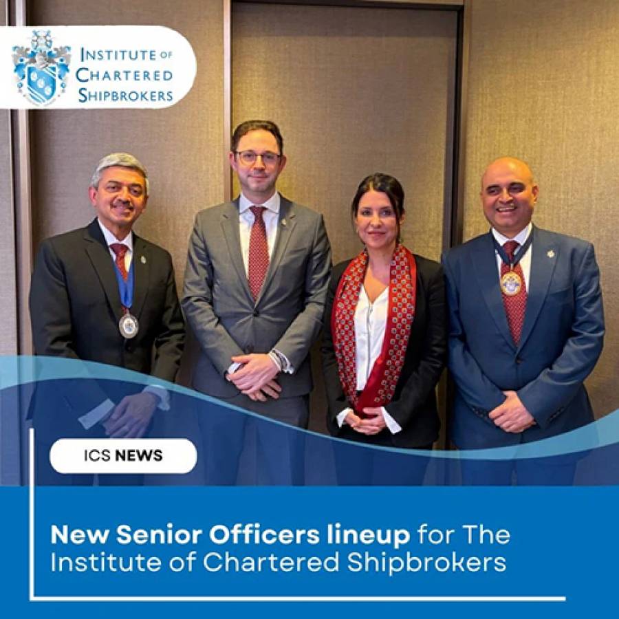 New Senior Officers Elected; Natalia Margioli, FICS Appointed Vice-President of the Institute of Chartered Shipbrokers